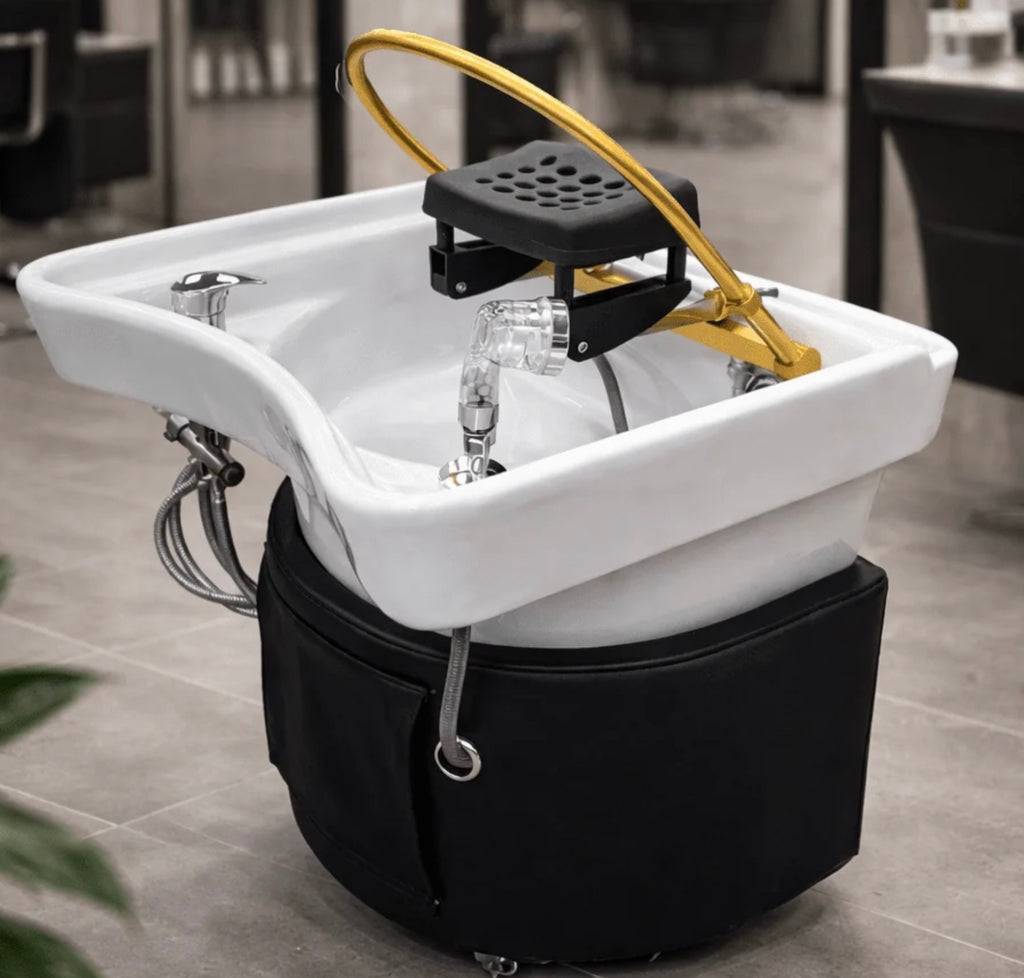 Plumbed Head Spa Sink with Fresh Water