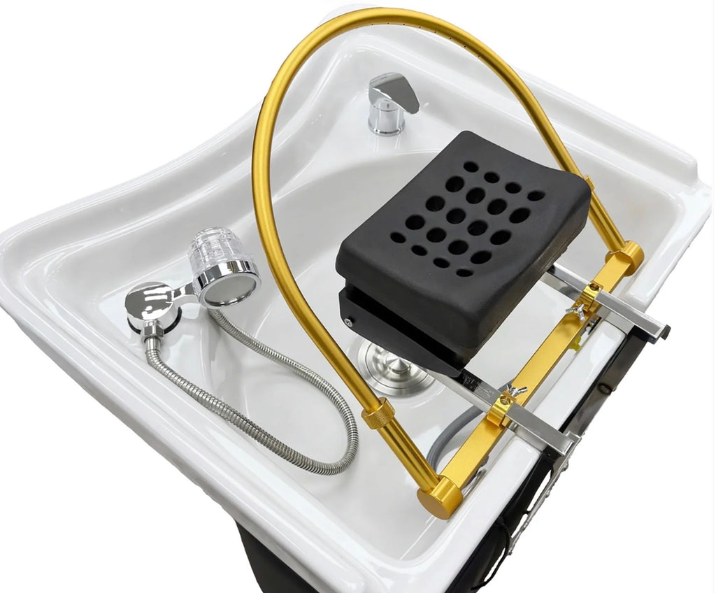 Plumbed Head Spa Sink with Fresh Water