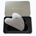 White jade gua sha facial tool